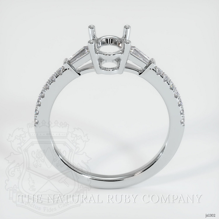 Silver Three Stone Ring Setting
