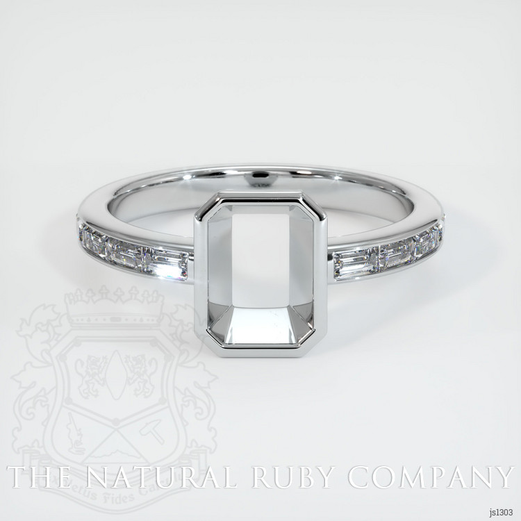 Platinum 950 Accent Stones Ring Setting