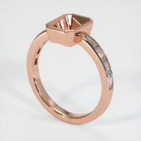 14K Rose Gold Accent Stones Ring Setting Video
