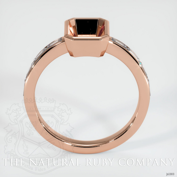 14K Rose Gold Accent Stones Ring Setting