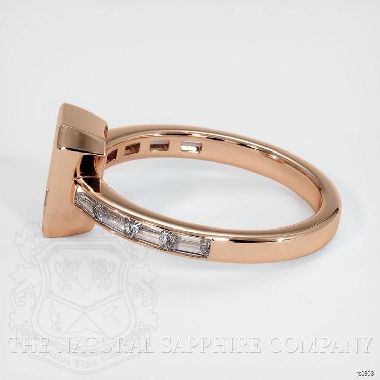 18K Rose Gold Accent Stones Ring Setting