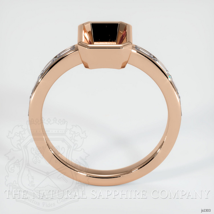 18K Rose Gold Accent Stones Ring Setting