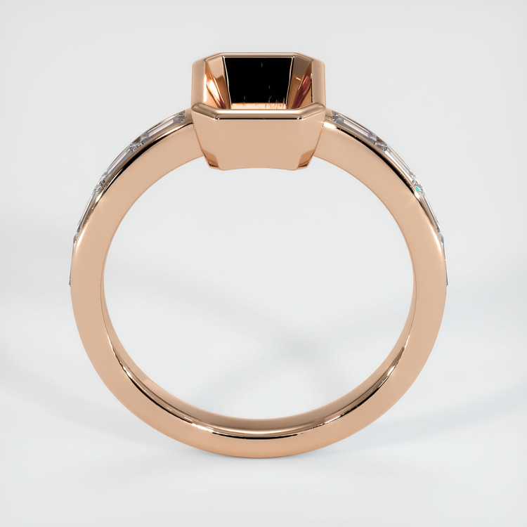 18K Rose Gold Accent Stones Ring Setting