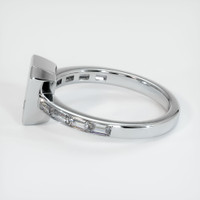 14K White Gold Accent Stones Ring Setting Image