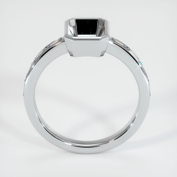 14K White Gold Accent Stones Ring Setting