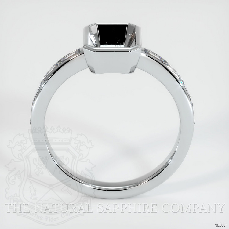 18K White Gold Accent Stones Ring Setting