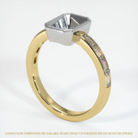 18K White & Yellow Accent Stones Ring Setting Video