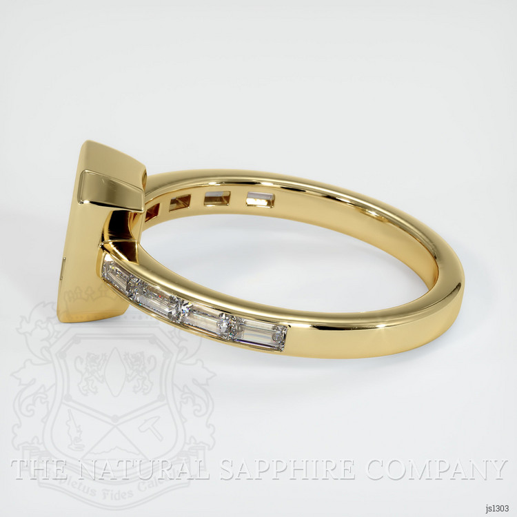 14K Yellow Gold Accent Stones Ring Setting