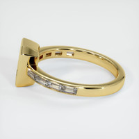 18K Yellow Gold Accent Stones Ring Setting Image