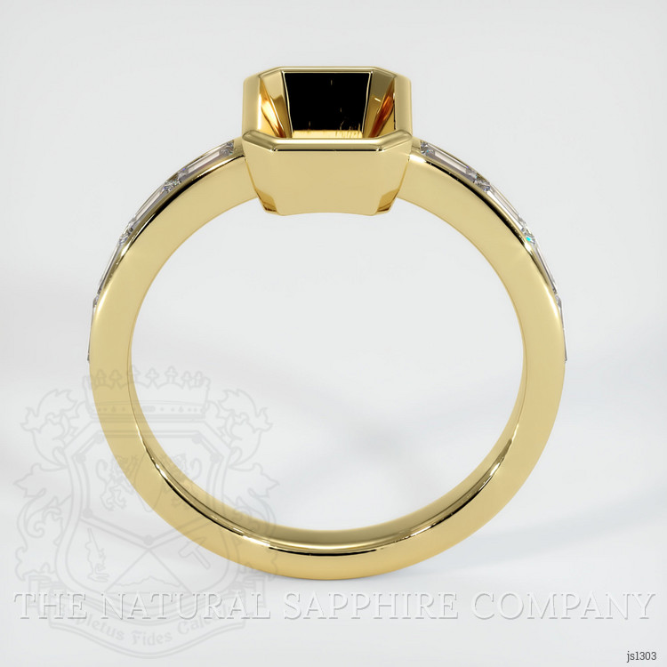 18K Yellow Gold Accent Stones Ring Setting