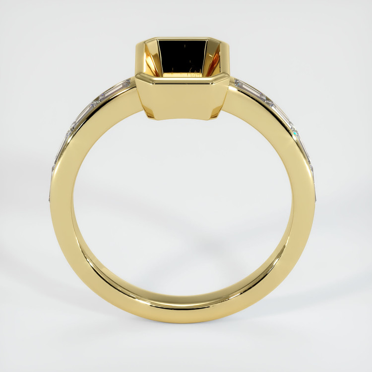 18K Yellow Gold Accent Stones Ring Setting