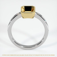 14K Yellow & White Accent Stones Ring Setting Image