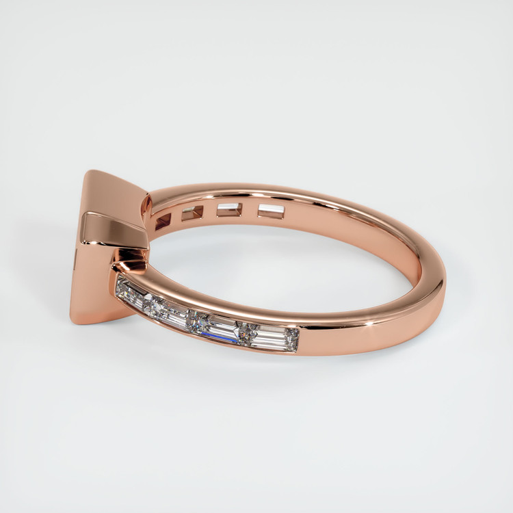 14K Rose Gold Accent Stones Ring Setting