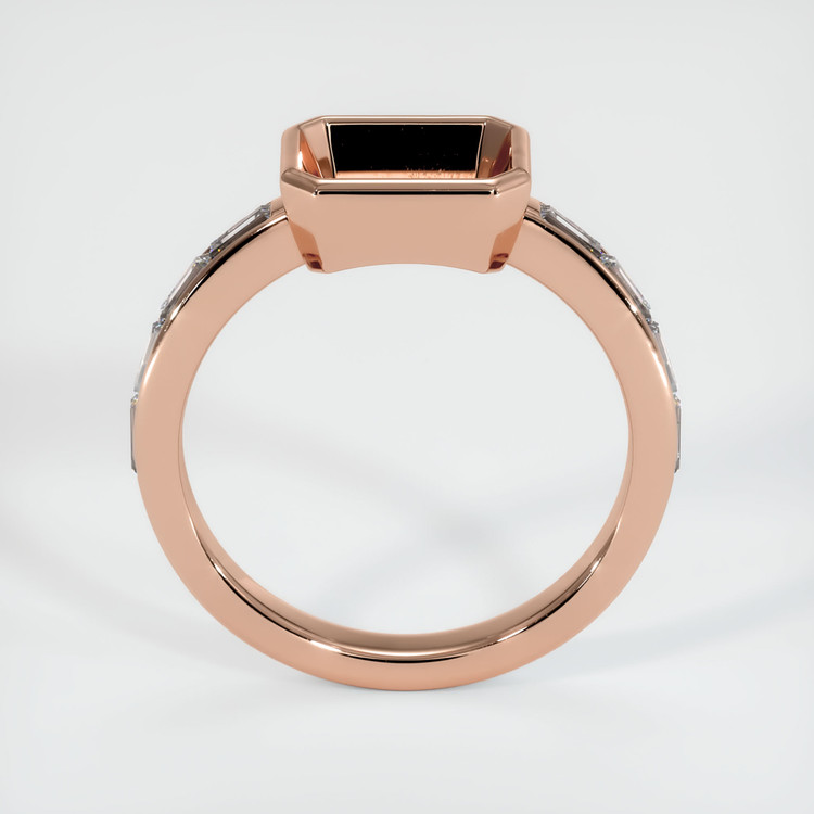 14K Rose Gold Accent Stones Ring Setting