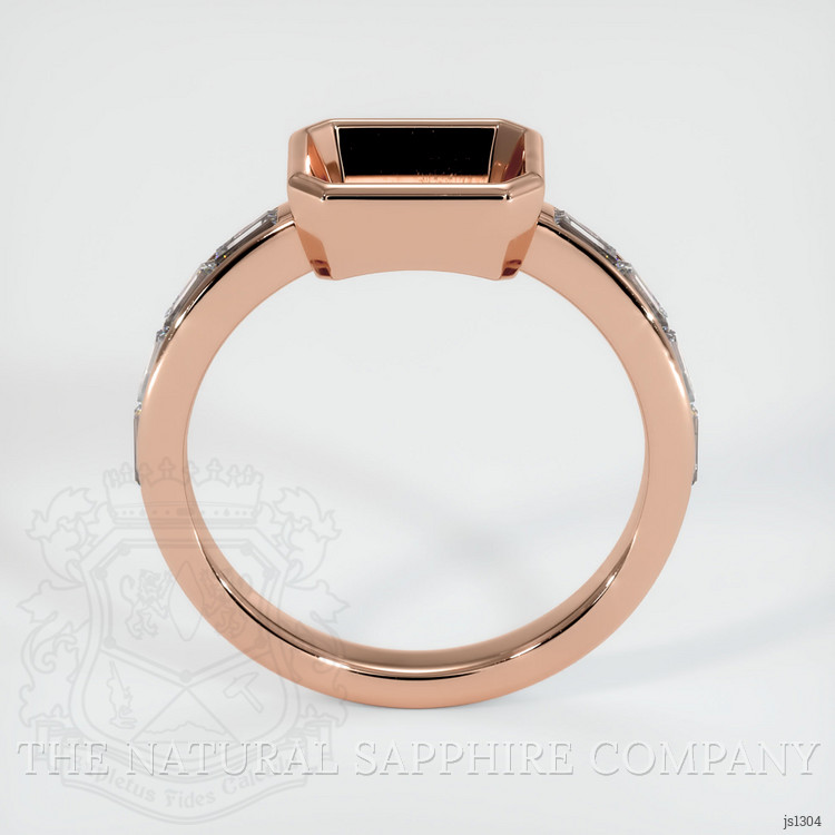 14K Rose Gold Accent Stones Ring Setting