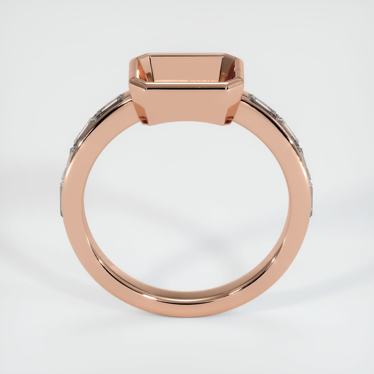 18K Rose Gold Accent Stones Ring Setting