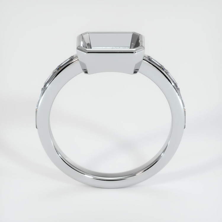 10K White Gold Accent Stones Ring Setting