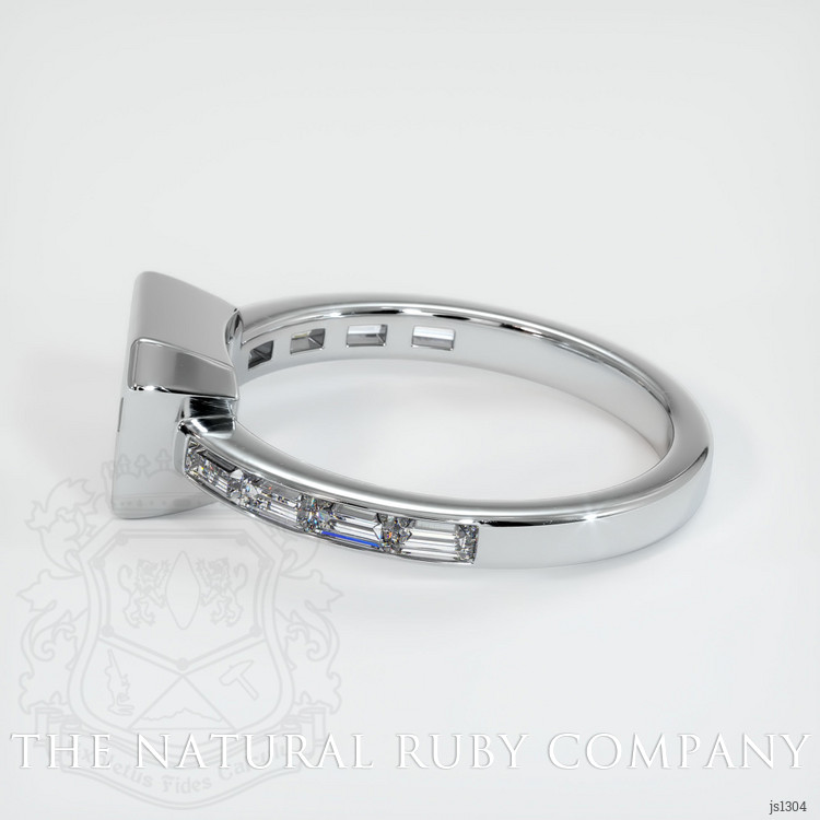 14K White Gold Accent Stones Ring Setting