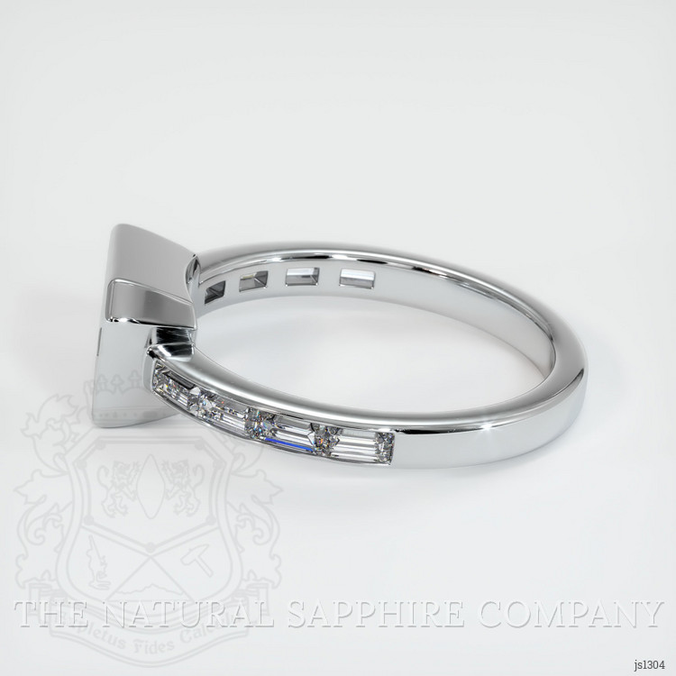 18K White Gold Accent Stones Ring Setting