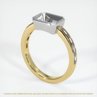 18K White & Yellow Accent Stones Ring Setting Video