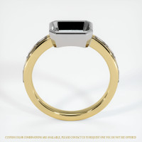 18K White & Yellow Accent Stones Ring Setting Image