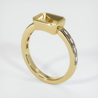 14K Yellow Gold Accent Stones Ring Setting Video