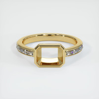 14K Yellow Gold Accent Stones Ring Setting Image