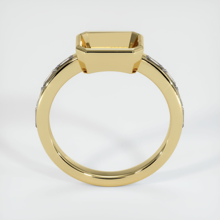 14K Yellow Gold Accent Stones Ring Setting