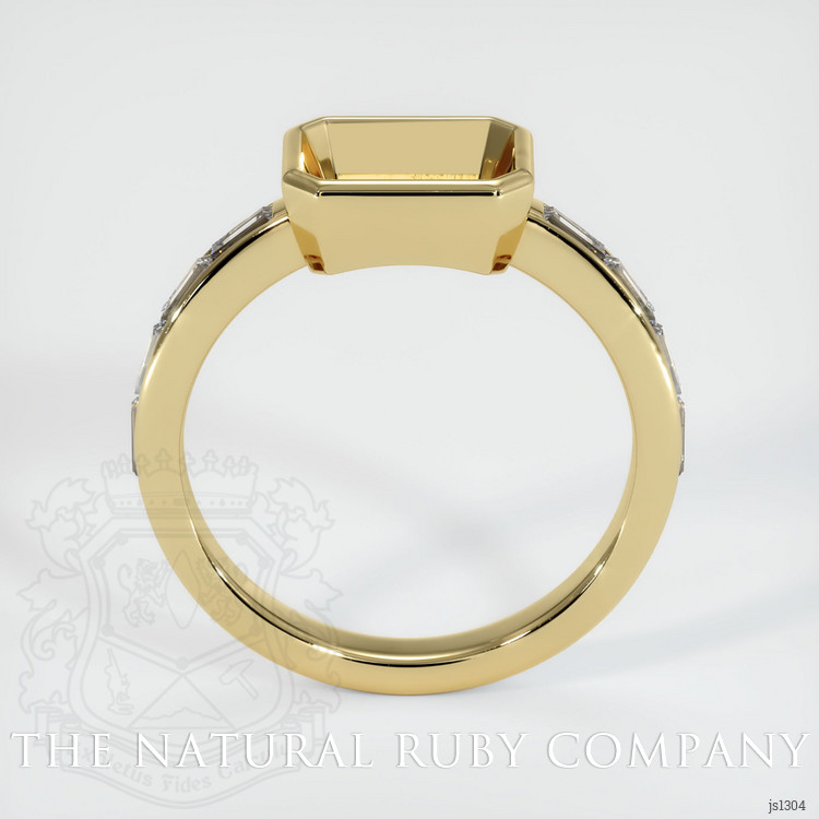 14K Yellow Gold Accent Stones Ring Setting