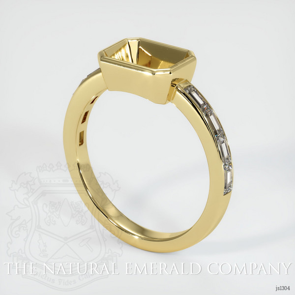  Emerald Ring 1.38 Ct. 18K Yellow Gold