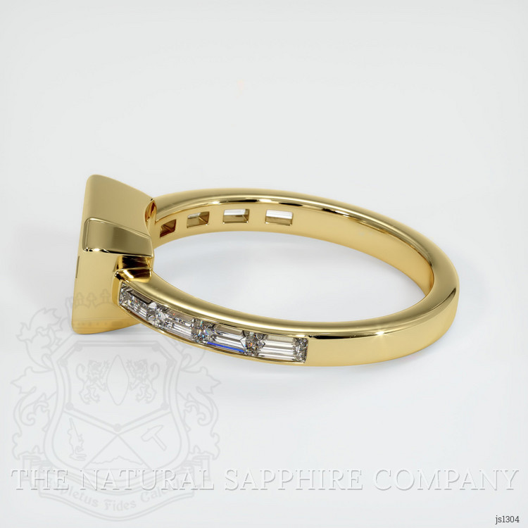 18K Yellow Gold Accent Stones Ring Setting