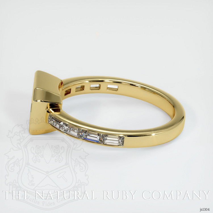 18K Yellow Gold Accent Stones Ring Setting