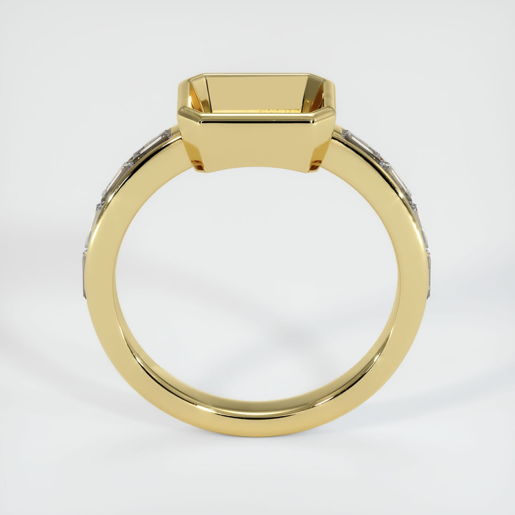 18K Yellow Gold Accent Stones Ring Setting