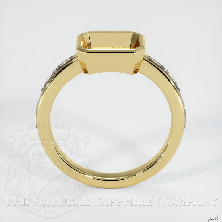 18K Yellow Gold Accent Stones Ring Setting