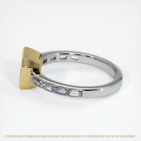 14K Yellow & White Accent Stones Ring Setting Image