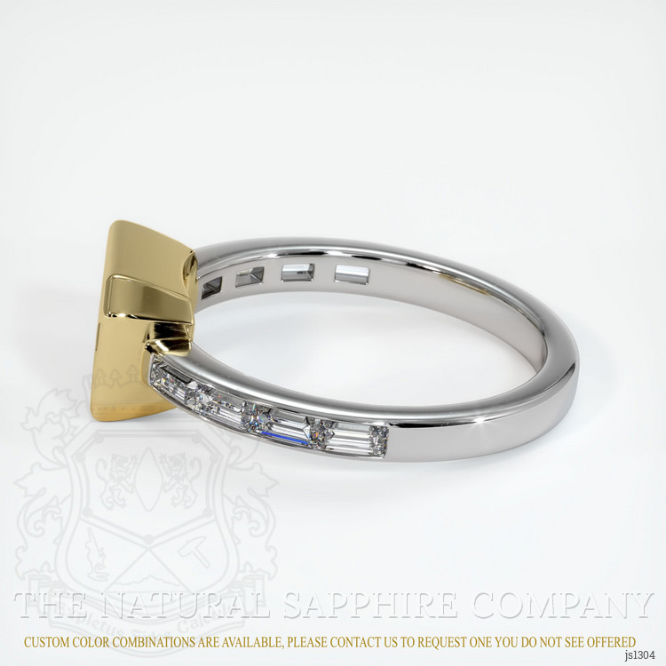 14K Yellow & White Accent Stones Ring Setting