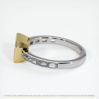 18K Yellow & White Accent Stones Ring Setting Image