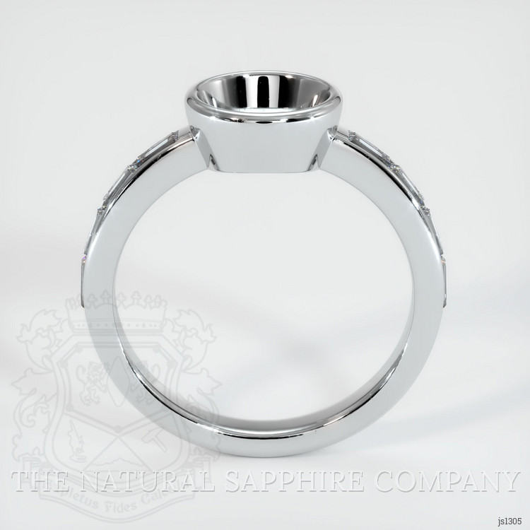 Platinum 950 Accent Stones Ring Setting
