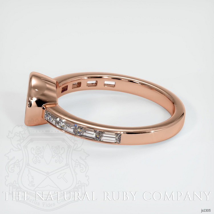14K Rose Gold Accent Stones Ring Setting