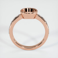 14K Rose Gold Accent Stones Ring Setting Image