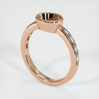18K Rose Gold Accent Stones Ring Setting Video