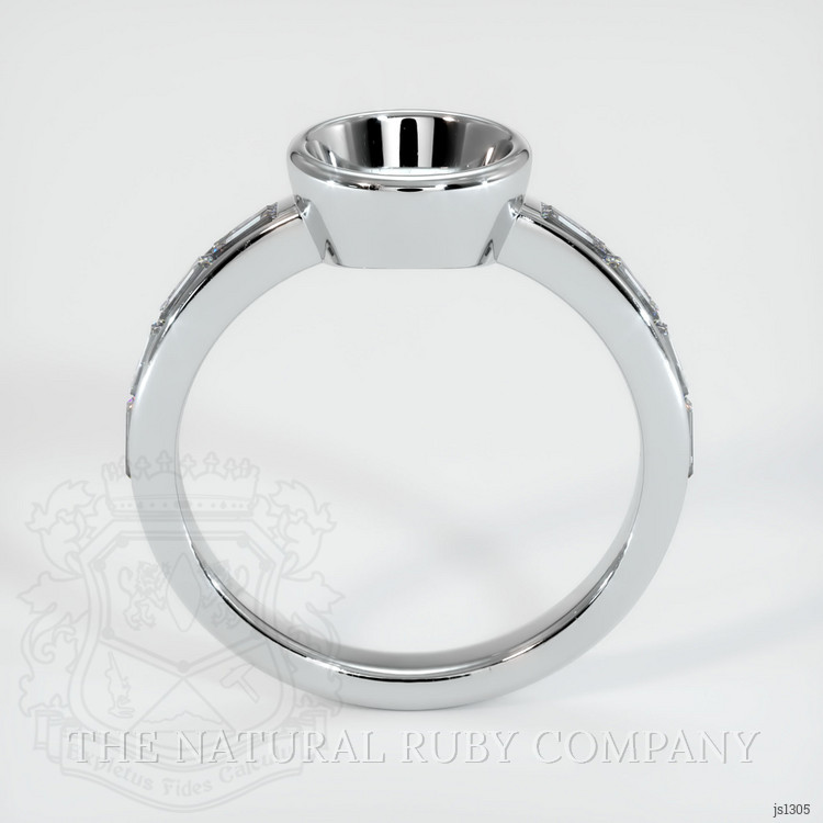 Silver Accent Stones Ring Setting