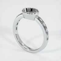 18K White Gold Accent Stones Ring Setting Video
