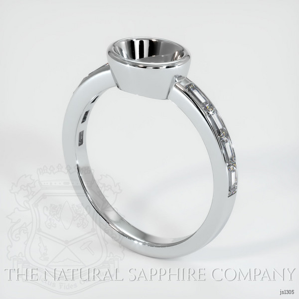  Emerald Ring 6.21 Ct. 18K White Gold