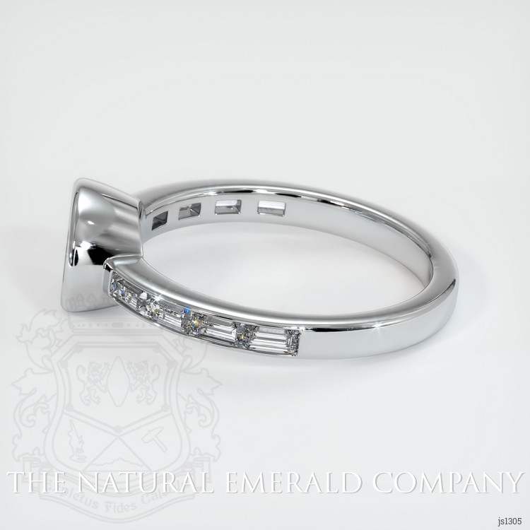 18K White Gold Accent Stones Ring Setting