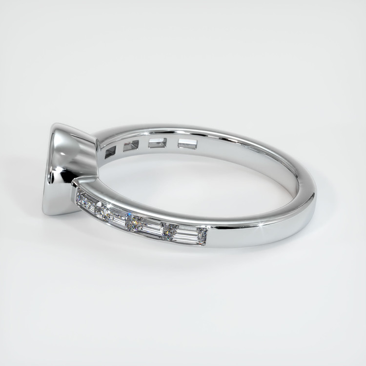 18K White Gold Accent Stones Ring Setting