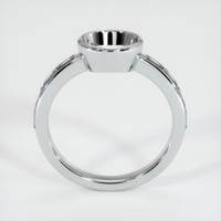 18K White Gold Accent Stones Ring Setting Image