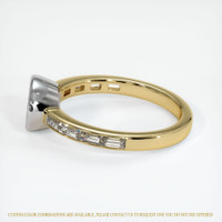 14K White & Yellow Accent Stones Ring Setting Image