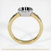 14K White & Yellow Accent Stones Ring Setting Image