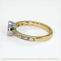 18K White & Yellow Accent Stones Ring Setting Image